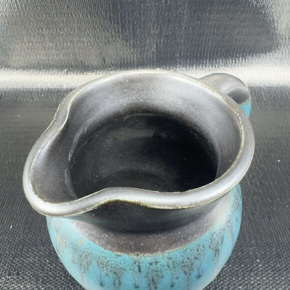 1999 Hand Made Studio Pottery Pitcher Jug Carafe Artist Signed Drip Glaze VTG - Picture 8 of 12